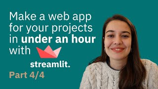 How to Deploy a Streamlit App  Part 4 [upl. by Hashim]
