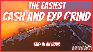 The EASIEST CASH and EXP GRIND  Blackhawk Rescue Mission 5  ROBLOX [upl. by Yroc]