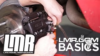 How to Bleed Ford Mustang Brakes  LMR Basics [upl. by Elleinod]