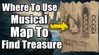 Hogwarts Legacy Where To Use Musical Map To Find Treasure  Solved By the Bell Quest Guide [upl. by O'Gowan436]