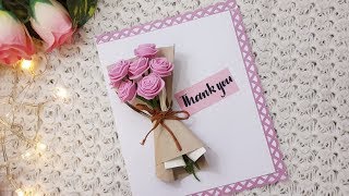 How to make Thank you card DIY Greeting Card Ideas CreativeFari [upl. by Jarrid54]