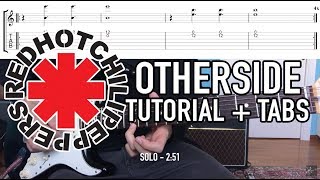 Otherside  Red Hot Chili Peppers Easy Guitar Lesson  Tab w Guitar Solo [upl. by Annat]