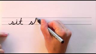 How To Write in Cursive  Lesson 3  A complete Course  FREE Worksheets [upl. by Mcmurry930]