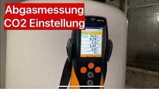 Abgasmessung an der HeizungWolf CGB 75100 CO2 Einstellung [upl. by Nuahsyt]