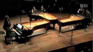 Debussy quotLa Merquot for three pianos  The Pianos Trio [upl. by Leal]