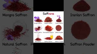 Types of saffrons saffron viralvideo viralshorts [upl. by Anitsud]