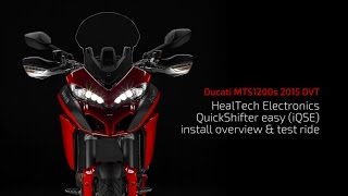 HealTech QuickShifter easy iQSE  Road test Ducati MTS1200 DVT [upl. by Kumler]