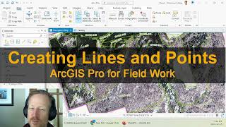 Creating Lines and adding Points along it in ArcGIS Pro [upl. by Arrej]