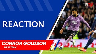 REACTION  Connor Goldson  Rangers v Malmo 10 Aug 2021 [upl. by Hank418]