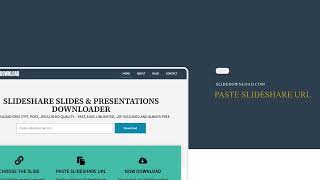 SLIDESHARE SLIDES amp PRESENTATIONS DOWNLOADER [upl. by Calvo73]