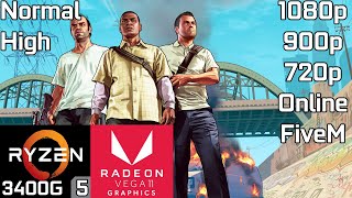 GTA V  Ryzen 5 3400G Vega 11 amp 8GB RAM [upl. by Sopher]