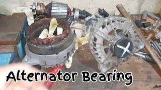 Alternator Repair Noisy Bearings Replacement [upl. by Ahseikan]