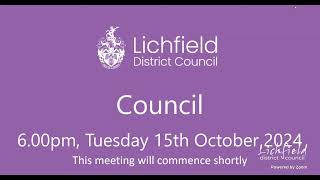 Council Tuesday 15th October 2024 [upl. by Zarger]