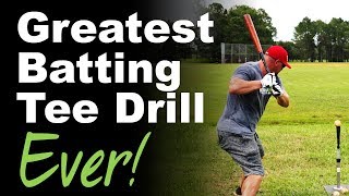 Greatest Batting Tee Drill EVER [upl. by Arzed]