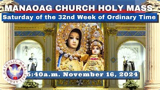 CATHOLIC MASS OUR LADY OF MANAOAG CHURCH LIVE MASS TODAY Nov 16 2024 541am Holy Rosary [upl. by Malvie]