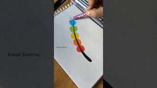 Easy Feather Drawing 🫣🤩  youtubeshorts shorts art komalsketches [upl. by Nepets]