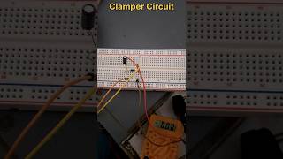 Clamper circuit observation by CRO function generator electronics [upl. by Eirallih687]