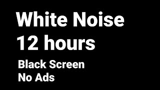 12 Hours  True White Noise for Studying Concentration and Works  Black Screen [upl. by Clemente]