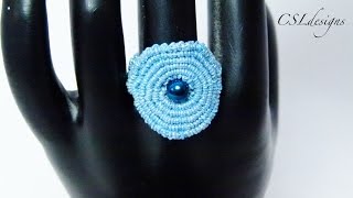 Spiral macrame ring [upl. by Shea]