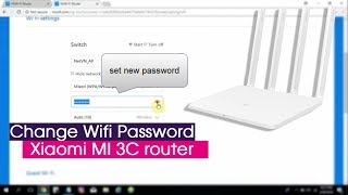 How to Change WiFi Password  Xiaomi MI 3C router  NETVN [upl. by Eniarrol550]