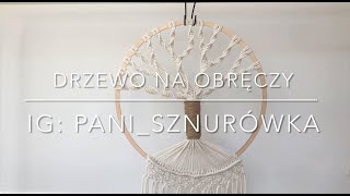 Makramowe drzewo na obręczy  Macrame tree [upl. by Notnef427]