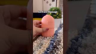 Ice Face Massage🥰  shorts ytshorts face skin youtube [upl. by Alahs]