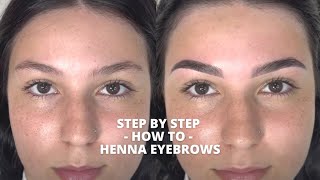 Step by Step  How To  Henna Eyebrows [upl. by Mcclees]