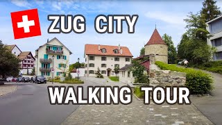 Zug Switzerland City Walking Tour Walking Switzerland 4k 60fps Binaural [upl. by Aile744]