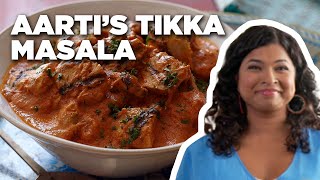 Aarti Sequeiras 5Star Chicken Tikka Masala  Food Network [upl. by Ahslek]