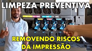 8 LIMPEZA PREVENTIVA REMOVER RISCOS E MANCHA NA IMPRESSÃO KONICA MINOLTA KONIQUEIROS [upl. by Yleek335]