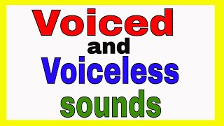 Voiced and Voiceless sounds in English [upl. by Sitoeht]