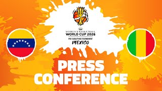 Venezuela v Mali  Press Conference  FIBAWWC 2026 PreQualifying Tournament [upl. by Tymes]