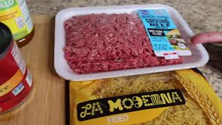 FIDEO con CARNE EASY Recipe [upl. by Auerbach]