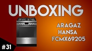 UNBOXING 31 Aragaz mixt Hansa FCMX69205 4 arzatoare gaz cuptor electric [upl. by Ennaitsirk]