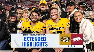 No 9 Missouri vs Arkansas Extended Highlights  CBS Sports [upl. by Marabel]