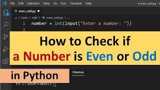 How to Check if a Number is Even or Odd in Python [upl. by On]