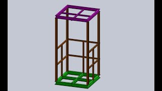 Structure Soudé sur SOLIDWORKS [upl. by Airetak408]