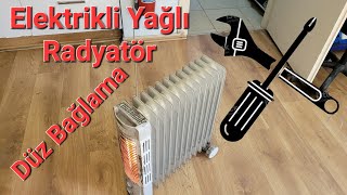 Elektirikli Yağlı Radyatör Düz Bağlama [upl. by Stiles]