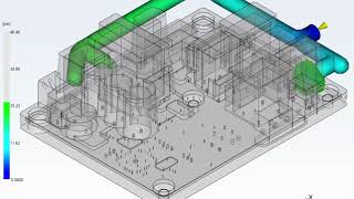 Moldflow Analysis Pressure Drop  MoldMan Systems™ [upl. by Mansoor502]