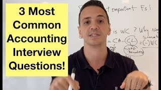 3 most frequently asked accounting interview questions [upl. by Cyndia601]