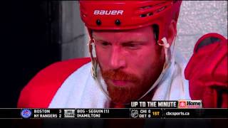 Johan Franzen talks about how to play with Pavel Datsyuk [upl. by Narut]