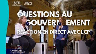 Questions au Gouvernement 2910  réaction en direct Perrine Goulet avec LCP [upl. by Venice]