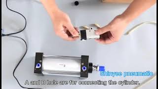 How to install a 4V21008 pneumatic solenoid valve [upl. by Schreibe]