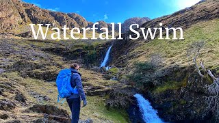 Waterfall Swim Adventure in the Lake District  Wild Swimming  Cold Water [upl. by Tristis]