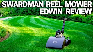 Swardman Reel Mower Review  Edwin 20 Lawn Mowing System [upl. by Assile]