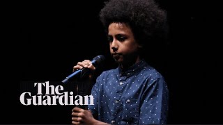 Solli Raphael 12 becomes youngest winner of Australian Poetry Slam [upl. by Anasxor]