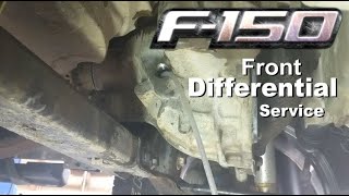 20152017 F150 Front Differential Fluid Change easy [upl. by Dulciana429]