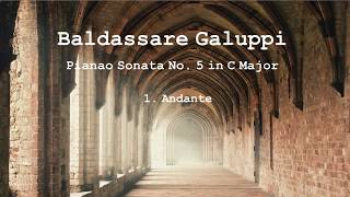 Baldassare Galuppi Piano Sonata No 5 in C Major  Arturo Benedetti Michelangeli [upl. by Salba911]