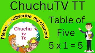 table of 5 kidsTable of five multiple of 55 ka table5 × 1 5 multiplication of five [upl. by Ivon]