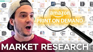 Amazon Print on Demand Market Research SELL THESE [upl. by Maeve]